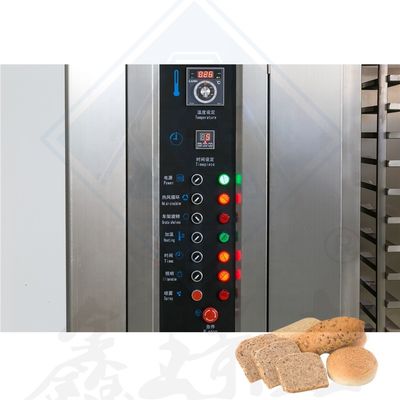 Fuente de agua 32 de cocina gas rotativo industrial eléctrico pan rotativo horno de horneado automático