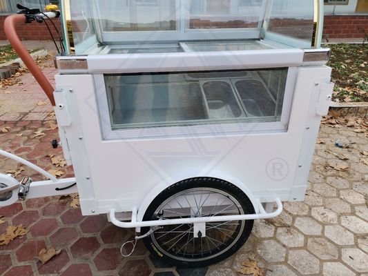 Fabricante de bocadillos y helados de variedad dulce Carrito de bicicletas Carrito de comida móvil 2450*930*970mm