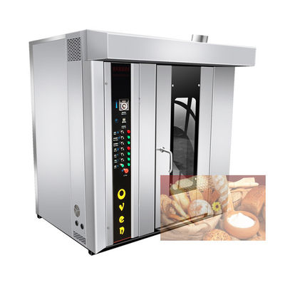 Larga vida útil horno de horneado eléctrico industrial rotativo para pasteles galletas galletas pan