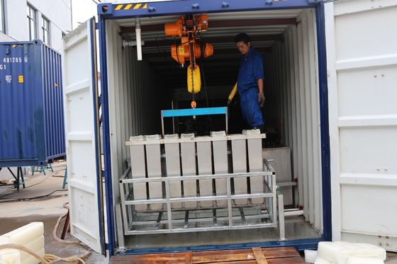 Máquina industrial de bloque de hielo comercial para la producción de hielo a gran escala