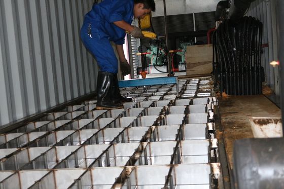 Máquina industrial de bloque de hielo comercial para la producción de hielo a gran escala