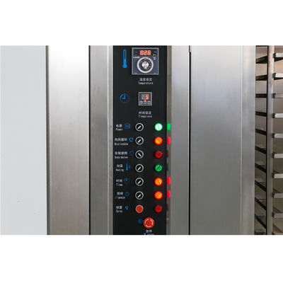 220V/380V adecuado panadería semiautomático 16 32 64 bandejas horno rotativo para pan francés