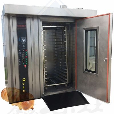 32 bandeja horno eléctrico comercial rotativo para hornear 100 kg/h de pan de azúcar a 52,5 kW de potencia