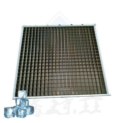 Producción de hielo con máquina de hielo en cubo comercial y evaporador industrial 21*23