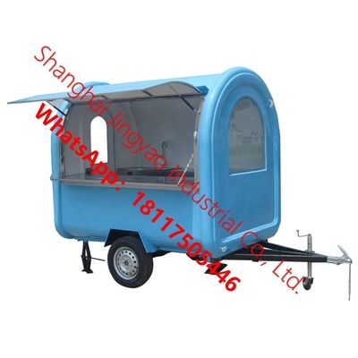 Materia prima Frutas JY-BT400 Carreta de perritos calientes 1500kg Capacidad y Carreta de comida de patatas tornado