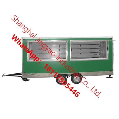 Materia prima Frutas JY-BT400 Carreta de perritos calientes 1500kg Capacidad y Carreta de comida de patatas tornado