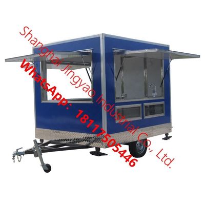 Materia prima Frutas JY-BT400 Carreta de perritos calientes 1500kg Capacidad y Carreta de comida de patatas tornado