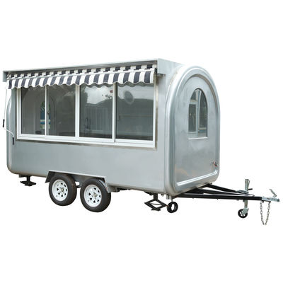 Larga vida útil Panadería Jugo Panqueques Crepe Cupcake Galletas Bocadillos Café Perrito caliente Carrito de comida móvil