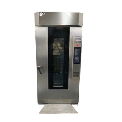 10 bandejas horno rotativo para panadería de acero inoxidable fuente de energía interior gas eléctrico