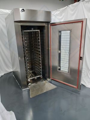 10 bandejas horno rotativo para panadería de acero inoxidable fuente de energía interior gas eléctrico