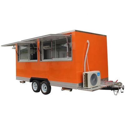 Fabricante de snacks carro de comida motorizado 1500 kg remolque de camioneta con patata tornado y bebidas