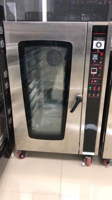 Máquina de procesamiento de alimentos 10 bandejas gas eléctrico comercial horno de convección de aire caliente para hornear