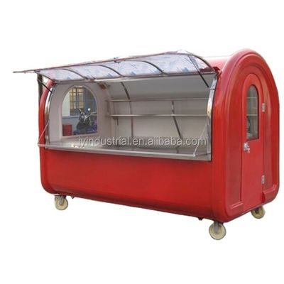 Materiales utilizados en carritos de comida móviles económicos para café y rosquillas