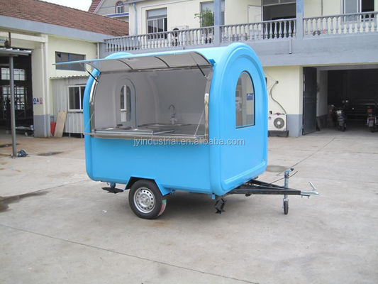 Materiales utilizados en carritos de comida móviles económicos para café y rosquillas