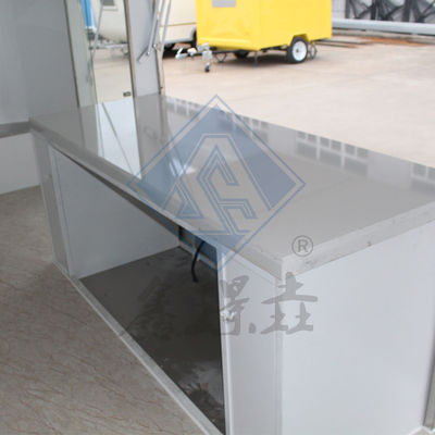 Camión de comida callejera al aire libre de 300 cm de eje único Camión comercial de helados, refrigerios y bebidas