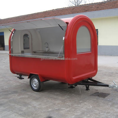 Materiales utilizados en carritos de comida móviles económicos para café y rosquillas