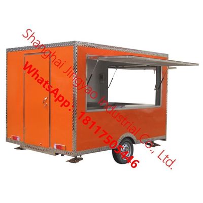 Agua Materia prima 1.5kw Carreta de comida móvil/camión de comida vendedor/remolque de comida móvil JY-BT300
