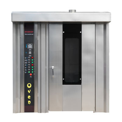 Máquina de procesamiento de alimentos 32 bandejas Horno de pizza rotativo para equipos completos de panadería