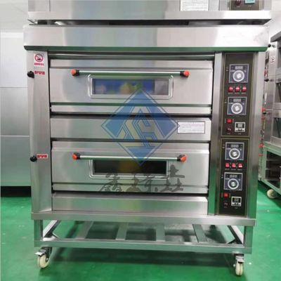 3 cubiertas 6 bandejas 9 bandejas Proofer Fuego de gas para hornear leche en horno de pizza comercial