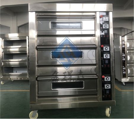 Horno de pizzas de panadería de gas Horno clásico para hornear pan en cocinas comerciales