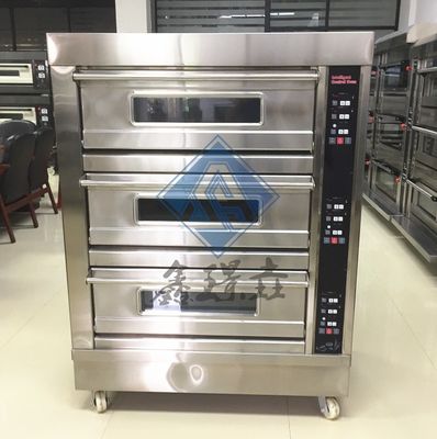 Horno de pizzas de panadería de gas Horno clásico para hornear pan en cocinas comerciales