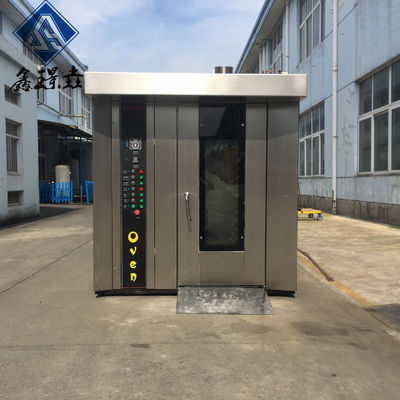 Después de servicio Apoyo técnico de vídeo 32 bandejas de gas horno de rack giratorio para pastel de panadería