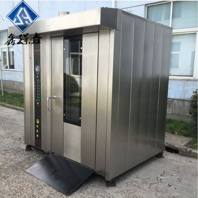 Después de servicio Apoyo técnico de vídeo 32 bandejas de gas horno de rack giratorio para pastel de panadería