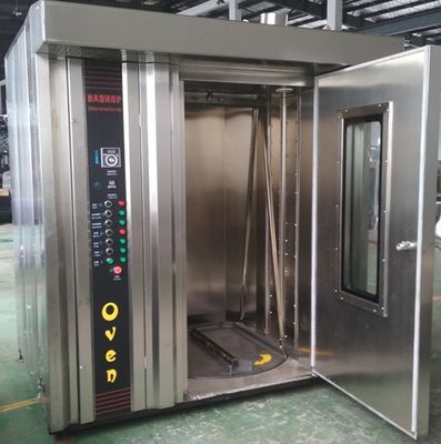 Horno rotatorio con convección de gas diesel eléctrico de acero inoxidable industrial para galletas