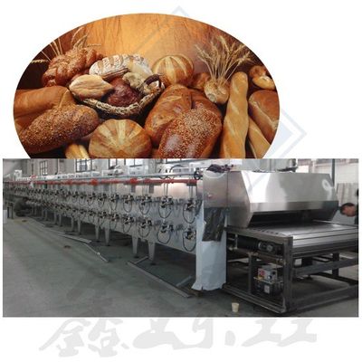 Tiendas de alimentos y bebidas Panadería industrial Horno de túnel Línea de producción 100-200 kg/h Capacidad