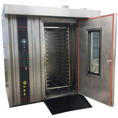 32/64 bandejas horno rotativo de gas eléctrico para pan galletas galletas pollo materia prima nueces