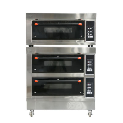 Tiendas de alimentos y bebidas Horno de gas de varios pisos para hornear pan Pizza Bagueta de carne en la horneada