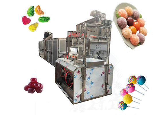 40-50 kg/h Máquina para hacer dulces blandos con rodillo de goteo y pastillas para el mercado italiano