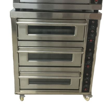 Horno de cubierta de gas comercial para el control preciso de la temperatura