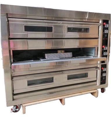 Horno de cubierta de gas comercial para el control preciso de la temperatura