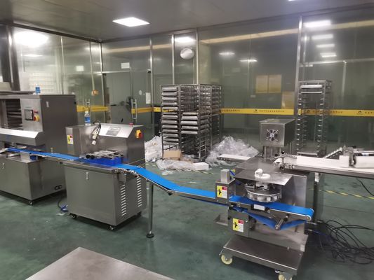 Máquina de llenado de helados de mochi de galletas de doble color JY-868 PLC fácil operación 3 Hopper