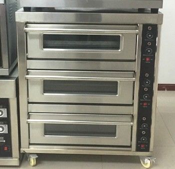 400*600mm Dimensión del plato 2 capas*4 8 bandejas Horno de panadería para la producción a gran escala