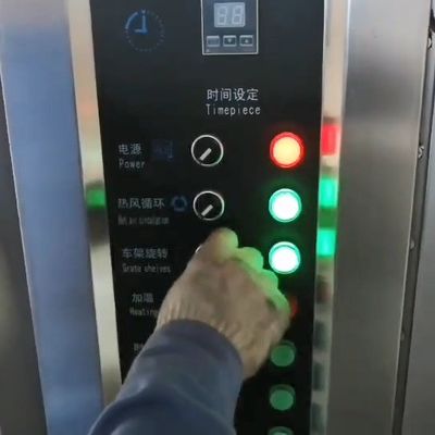 2020 Shanghai Jingyao 32/64 bandejas horno rotativo para galletas tostadas y aire caliente eléctrico