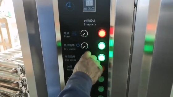 2020 Shanghai Jingyao 32/64 bandejas horno rotativo para galletas tostadas y aire caliente eléctrico