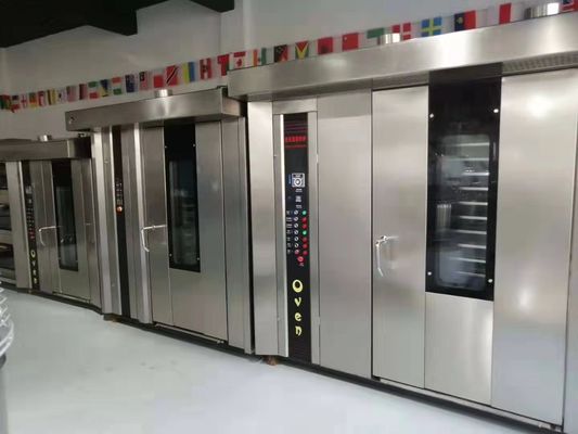 2020 Shanghai Jingyao 32/64 bandejas horno rotativo para galletas tostadas y aire caliente eléctrico