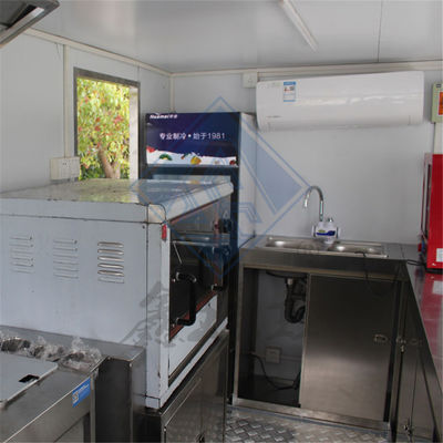 3M Diseño de ejes simples/dobles móvil industrial personalizado camión de alimentos móvil de acero inoxidable