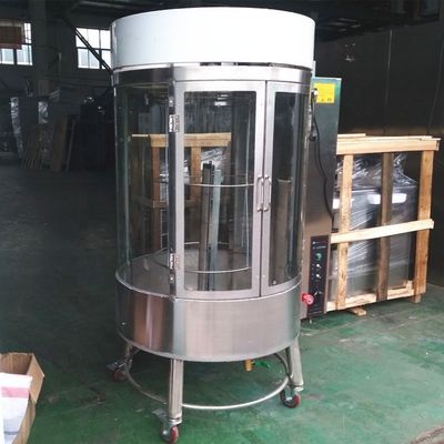 Apoyo en línea Roasting de pato completo máquina de horno eléctrico y de gas equipo de parrilla de pollo rotativo