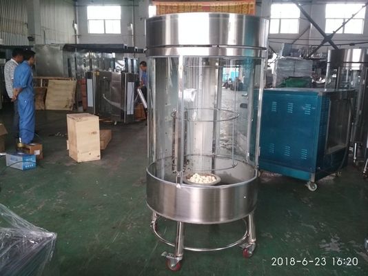 120 kg Piedra de lava Peta de Pekín Pollo horno giratorio de horneado para operaciones a gran escala