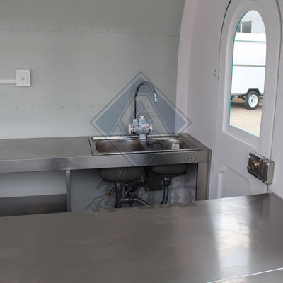 Camión de alimentos de modelo redondo/cuadrado industrial con ejes simples/dobles y diseño personalizado