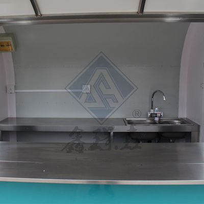 Camión de alimentos de modelo redondo/cuadrado industrial con ejes simples/dobles y diseño personalizado