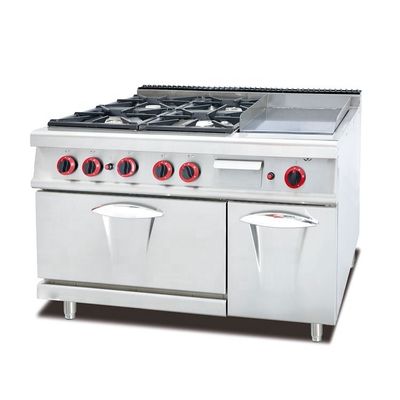 Mejore su experiencia de cocina con 4 hornos de gas Combinado Grill y horno de horno
