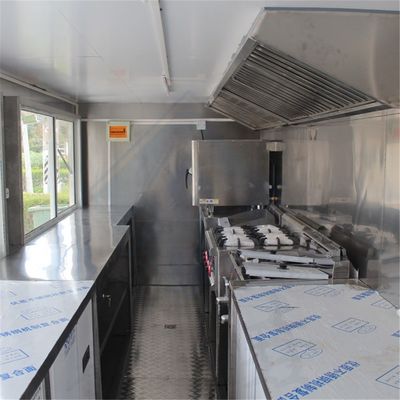 Camioneta de servicio de alimentos 600 móvil industrial personalizado con cubierta cuadrada móvil