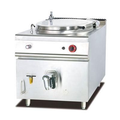 6 Fuego de gas de quemador con material de superficie de acero inoxidable y horno de panadería