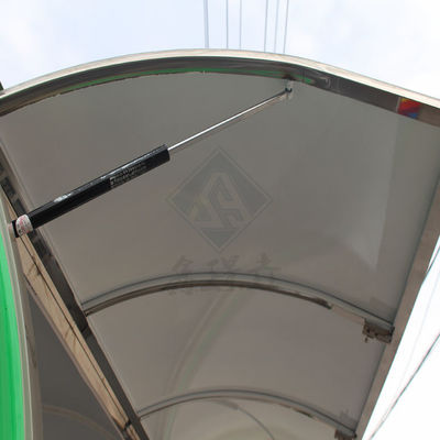 Camión de alimentos móvil cuadrado de modelo redondo industrial personalizado 2.8M de ejes simples o dobles