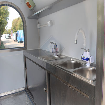 Camión de comida móvil cuadrado de modelo redondo industrial personalizado 2.2M de ejes simples/dobles