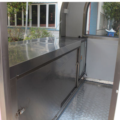 Camión de comida móvil cuadrado de modelo redondo industrial personalizado 2.2M de ejes simples/dobles